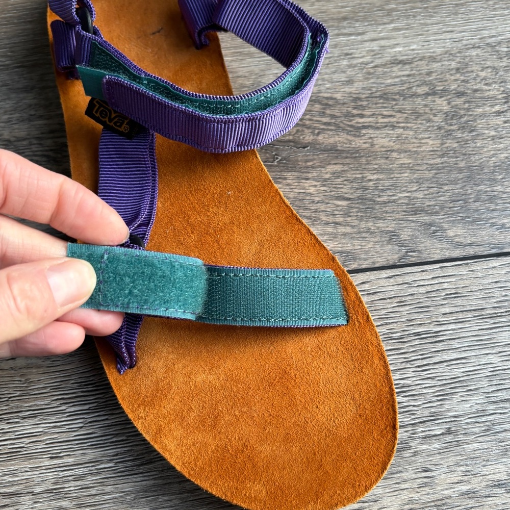 Teva Women’s Original Universal Backpack Sandals Adjustable Deep Purple Sz 9 - Picture 7 of 10